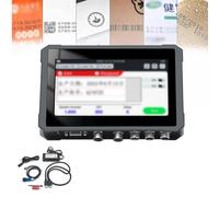 LONGTEAMOON Impresora de inyección de Tinta Industrial en línea de 12,7 mm, codificador por lotes Codificación automática Código de inyección de Tinta Código de Barras Fecha de caducidad Impresora