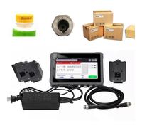 LONGTEAMOON Máquina automática de codificación de inyección de Tinta con Pantalla táctil Industrial Led HD de 7 Pulgadas, para Imprimir Fecha de producción/código de Barras/código QR