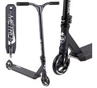 Longway Metro Stunt-Scooter Park Trick Tret Roller + pegatina F26 (2K19 H = 79 cm de alto), color negro