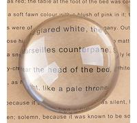 LONGWIN - Lupa de Lectura, pisapapeles en Forma de cúpula de Cristal, 80 mm