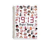 LONGXIN Sorority Gifts for Women DST 1913 Spiral Notebook Sigma Theta Sorority Paraphernalia Gifts for Girls Sister Inspirational Lined Journal Notebook for Work School Note Taking (White)