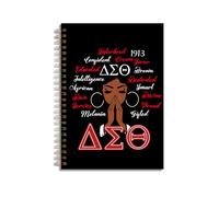 LONGXIN Sorority Gifts Inspirational Spiral Notebook DST 1913 Sigma Theta Sorority Paraphernalia Gifts for Women Girls Sister Lined Journal Notebook for Work School Note Taking