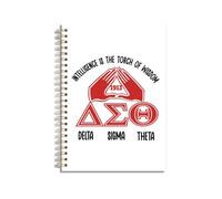 LONGXIN Sorority Gifts Spiral Notebook DST Delta 1913 Sigma Theta Sorority Paraphernalia Gifts for Women Girls Sister Inspirational Lined Journal Notebook for Work School Note Taking