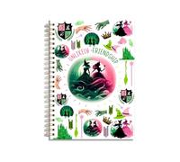 LONGXIN Witch Merch Broadway - Cuaderno musical de brujas, regalos para niñas, mujeres, fanáticos de Elphaba y Glinda, amantes de las películas, mercancía de brujas, amistades improbables, cuaderno de
