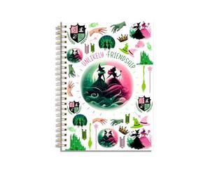 LONGXIN Witch Merch Broadway - Cuaderno musical de brujas, regalos para niñas, mujeres, fanáticos de Elphaba y Glinda, amantes de las películas, mercancía de brujas, amistades improbables, cuaderno de