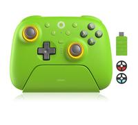 LONGYI Mando Wireless 8BitDo Ultimate 2 con Joysticks TMR para Windows y Android, Mando para Videojuegos con Gatillos con Efecto Hall/Táctiles Conmutables, Anillo de Fuego RGB, Estación de Carga