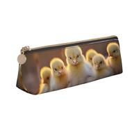 Longzehao A Pan o Chickens7 Print Simple Triangular Bolígrafo Bolsa de almacenamiento para material de oficina, cosméticos, artículos de tocador, blanco, talla única, Art Deco, Blanco 1, One size, Art