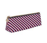 Longzehao Bandera holandesa Imprimir Simple Estuche de almacenamiento triangular para suministros de oficina, cosméticos, artículos de tocador, blanco, talla única, Art Deco, Blanco 1, One size, Art