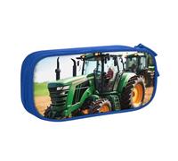 Longzehao Big Capacity Company - Estuche para lápices con estampado de tractor agrícola, doble capa, con cremallera, organizador de maquillaje