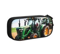 Longzehao Big Capacity Company - Estuche para lápices con estampado de tractor agrícola, doble capa, con cremallera, organizador de maquillaje