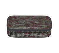 Longzehao Gran capacidad compartimiento Programador Código de programación Bolsa de impresión Bolsa de almacenamiento de material de oficina, Negro, de un tamaño, Art Deco, Negro 1, One size, Art Deco