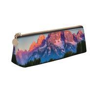 Longzehao Grand Teton National Park Print - Estuche triangular simple para guardar artículos de oficina, cosméticos, artículos de tocador, Blanco, One Size, Art Deco