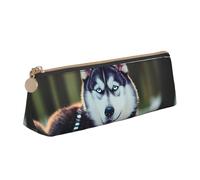 Longzehao Husky Impresión de perro simple triangular bolsa de almacenamiento para suministros de papelería cosméticos artículos de aseo blanco, talla única, Art Deco, blanco, talla única, Art Deco,