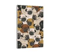 Longzehao Imagen De Pug Print Building Blocks Puzzle Set,Building Block Puzzle Toy Game for Brain Development