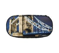 LONGZEHAO Tower Bridge in London - Estuche rectangular simple para guardar bolígrafos, suministros de oficina, cosméticos, artículos de tocador