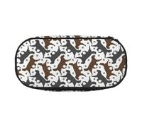 LONGZEHAO Trotting Retrievers - Estuche rectangular simple para guardar bolígrafos, suministros de oficina, cosméticos, artículos de tocador