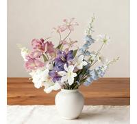 Longzhuo Flores Artificiales Decoracion 9 Piezas, Ramos de Flores Artificiales - Ramo Realista Multicolor - Decoración para Hogar, Bodas, Oficina | Fáciles de Cuidar y Duraderas