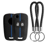 LongZYU 2 Funda Llaves Opel Funda Llave de Coche para Vauxhall Opel Astra Mokka Meriva Corsa Zafira Vectra Insignia para Chevrolet Cruze Orlando Funda de Silicona Llave de Coche de 2 Botones