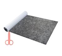 LongZYU Fieltro Autoadhesivo 2.2m x 40 cm, Fieltro Adhesivo Gris Oscuro, Tela de Autoadhesiva, para Forrar Estantes,Posavasos, Cajas,Marcos de Fotos, Patas de Sillas, 1mm de Espesor