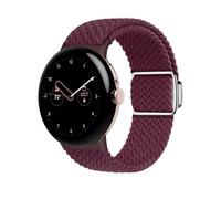 Lonkenn Correa Compatible con Google Pixel Watch 4 41mm/Pixel Watch 3 41mm/2/1, Correa Trenzada, Ajustable Repuesto Pulseras, Cierre Magnético Repuesto Correas-Borgoña