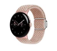 Lonkenn Correa Compatible con Google Pixel Watch 4 45mm/Pixel Watch 3 45mm, Correa Trenzada, Ajustable Repuesto Pulseras, Cierre Magnético Repuesto Correas-Rosa