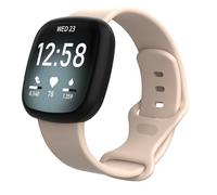 Lonkenn Silicona Correa Compatible con Fitbit Versa 4/Versa 3/Sense 2/Sense, Suave Silicona Pulseras de Repuesto, Correa de Repuesto Transpirable, Rosa