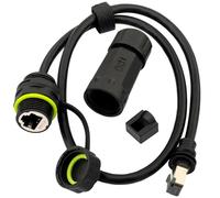 Lonlonty Adaptador Ethernet para Starlink Gen 3 Mini Cable V3, Adaptador Starlink SPX a RJ45 Impermeable para Conexión de Red Externa Cableada