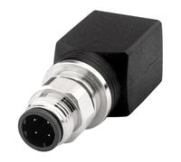 Lonlonty Adaptador móvil RJ45 a M12, código M12 D de 4 pines a RJ45 hembra, código D, IP67 resistente al agua, conector blindado a hembra, adaptador Ethernet Cat6/Cat5