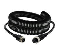 Lonlonty Cámara de visión Trasera de camión 12V CCD IR Cámara de Respaldo de visión Nocturna con Cable de 5 m y 4 Pines para autobús Camión Coche