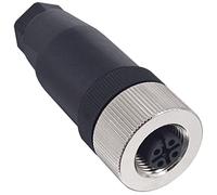 Lonlonty M12 4 Pin hembra hembra Aviación Conector Conector Circular Conector M12 Industrial Circular Conector Sensor Cable Conector Rosca Fusible Impermeable IP67 al aire libre
