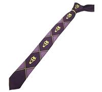 Lonme Corbatas Neckties JoJo's Bizarre Adventure KILLER QUEEN Kira Yoshikage Skull Neck Tie Cosplay Costumes (PURPLE)