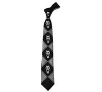 Lonme Corbatas Neckties JoJo's Bizarre Adventure KILLER QUEEN Kira Yoshikage Skull Neck Tie Cosplay Costumes (BLACK)