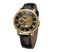 Lonme Kurumi Tokisaki Cosplay Reloj de pulsera mecánico de esqueleto fecha a vivo para hombre
