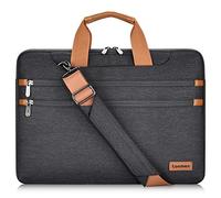 LONMEN Bolsa de hombro para laptop de 14 pulgadas, funda de transporte para MacBook Pro 2019 de 15 pulgadas, MacBook Pro Retina, Microsoft Surface Book 2, Dell XPS de 15/14 pulgadas, Chromebook,