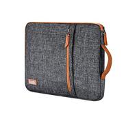 LONMEN Funda impermeable para portátil de 9.7 a 10.5 pulgadas, con asa, para iPad Pro Air de 9.7 pulgadas, 10.5 pulgadas, 11 pulgadas, iPad de 10.2 pulgadas, Samsung Galaxy Tab A S4, gris oscuro