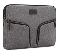 LONMEN Funda para portátil de 12,5 a 13 pulgadas, resistente al agua, con asa para MacBook Pro de 13 pulgadas, iPad Pro de 12,9 pulgadas, 2016-2017/13,5 pulgadas, Lenovo Yoga C630, color gris