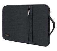 LONMEN Funda para portátil de 13 a 13.3 pulgadas, resistente al agua, con asa, para MacBook Air de 13 pulgadas, Microsoft Surface de 13.5 pulgadas, color gris oscuro