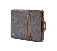 LONMEN Funda para portátil de 15,6 pulgadas, resistente al agua, con asa, para HP 15/15,6 pulgadas, ThinkPad E575/15,6 pulgadas, Lenovo IdeaPad S510/Acer Swift 3, color marrón