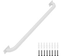 Lonmrrton Pasamanos para escaleras - Kit Completo 30 cm-600 cm, pasamanos de Escalera de Hierro Forjado de Metal Pasamanos de Pared para escaleras Interiores y Exteriores Blanco (Size : 90cm)
