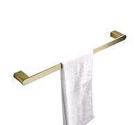 Lonmrrton Toallero Dorado de 40cm y 50cm, toallero de baño, toallero Cepillado de Acero Inoxidable, toallero de Montaje en Pared, Tornillos de Montaje (Size : 50cm)