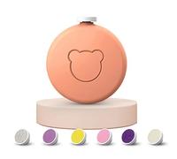 Lonnalee Lima de uñas eléctrica para bebés, cortaúñas de bebé, set de manicura y pedicura eléctrico para bebés y niños pequeños, cortaúñas 6 en 1 (naranja)