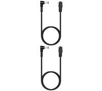 Lonnky Cable Alargador DC 2m Negro Paquete de 2, 12V 5,5x2,1 mm, Forma L de 90°, para Cámaras de Vigilancia Univivi/Tonton/Lonnky/Splenssy, TAPO C200 C310 C100, Reolink RLC-410W, EZVIZ C8C