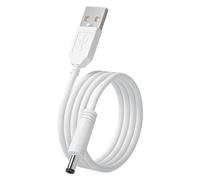 Lonnky Cable de Alimentación USB 5V DC Blanco, 5 FT / 1,5 M, Enchufe 3,5 x 1,35 mm; Compatible con Fairywill, Dnsly, Foreo Luna, Cepillos Dentales Eléctricos Bitvae, Cepillos Faciales