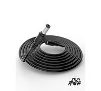 Lonnky Cable de Extensión de Alimentación DC Blanco de 10M 2.1mm x 5.5mm Macho a Hembra - Cable de Extensión Adaptador de Alimentación para Cámaras de Seguridad CCTV, DVR, Tiras LED, Routers