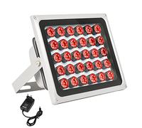 Lonnky Proyector IR 850 nm de 30 LED para CCTV, Oculus Quest 2, Meta Quest 2/Quest 3 - Alcance de 100 m, Impermeable, Spotlight Infrarrojo Auto On/Off, Incluye Fuente de Alimentación de 12 V 2 A