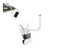 Lonnky Supporto a Morsetto Flessibile per Telecamere Ring Indoor, Stick Up Cam, Arlo, Motorola, Kasa EC70, Tapo C210, Owlet, Filettatura 1/4", Montaggio a Collo di Cigno Senza Attrezzi - Bianco