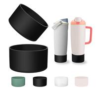 LONPARRY Paquete de 2 botas de silicona para botella y vaso Owala FreeSip Sway de 40 oz y 30 oz Protector inferior antideslizante y resistente