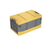 LONPEXDT Caja Almacenamiento Grande Acampar Impermeable Portátil para Exteriores Duradera Multiusos Plegable Organizador para Maletero Coche Cubierta Carga Retráctil(Amarillo)
