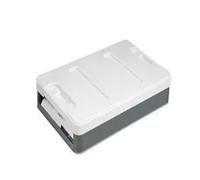 LONPEXDT Caja Almacenamiento Grande Acampar Impermeable Portátil para Exteriores Duradera Multiusos Plegable Organizador para Maletero Coche Cubierta Carga Retráctil(Blanco)