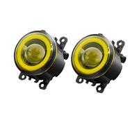 LONPEXDT Faro Antiniebla LED De Circulación Diurna Para Coche, 3000 Lm, 30 W, H11, Con Ojo De Ángel DRL, Para Fiat Ducato 250_, 290_ 2006-2023 Luces antiniebla(Amarillo)